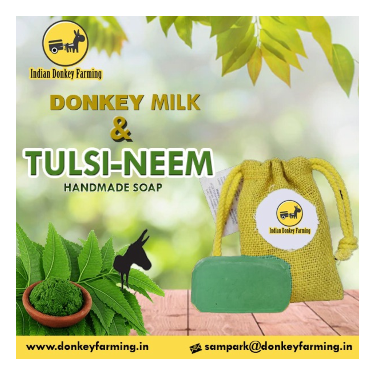 Tulsi-Neem Donkey Milk Soap 100G